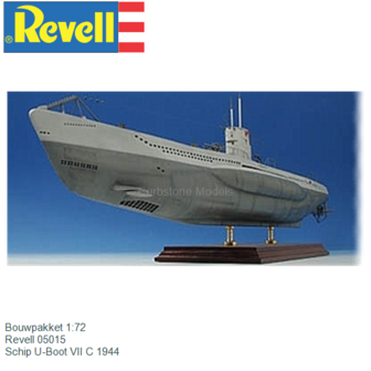 Potentieel Controle knelpunt Bouwpakket 1:72 | Revell 05015 | Schip U-Boot VII C 1944