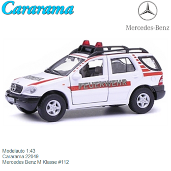 Modelauto 1:43 | Cararama 22049 | Mercedes Benz M Klasse #112