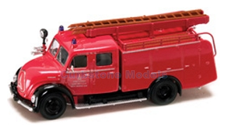 Modelauto 1:43 | YatMing 43010 | Magirus Deutz FK-1Mercur TLF16 Rood 1961