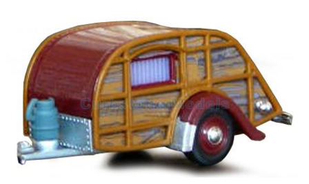 Accessoire 1:43 | Diversen Caravan2 | Caravan 2 Bruin / Rood