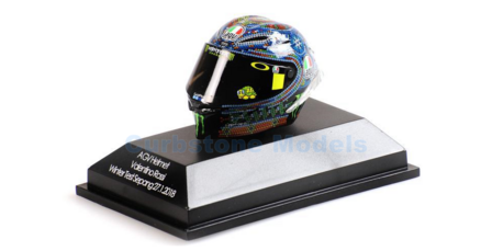 Motorfiets 1:8 | Minichamps 399180076 | Helm AGV 2018 - V.Rossi