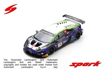 Modelauto 1:18 | Spark 18SB060 | Lamborghini Huracan GT3 EVO | Emil Frey Racing 2022 #14 - T.Tujula - K.Lappalainen - S.White