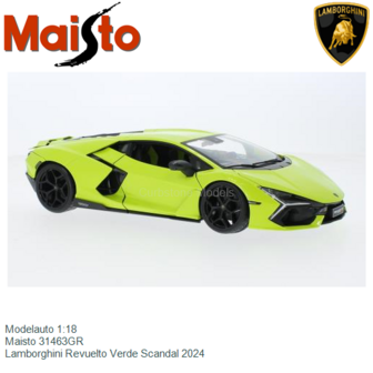 Modelauto 1:18 | Maisto 31463GR | Lamborghini Revuelto Verde Scandal 2024