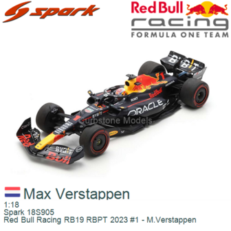 1:18 | Spark 18S905 | Red Bull Racing RB19 RBPT 2023 #1 - M.Verstappen