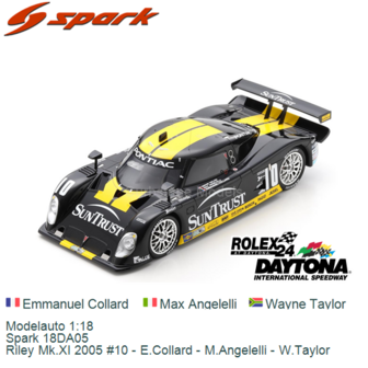 Modelauto 1:18 | Spark 18DA05 | Riley Mk.XI 2005 #10 - E.Collard - M.Angelelli - W.Taylor