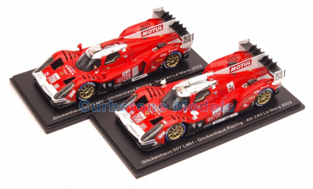 Modelauto 1:43 | Spark S8613-S8614 | Glickenhaus Racing 007 LMH 2-car set 2022 #708 &amp; #709 - R.Briscoe - P.Derani - F.Mailleux 