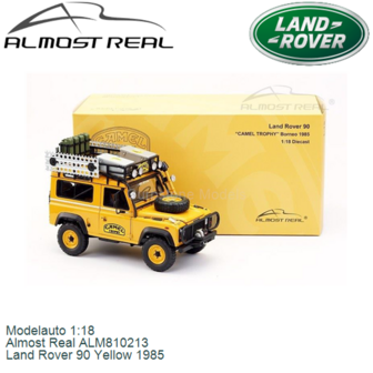 Modelauto 1:18 | Almost Real ALM810213 | Land Rover 90 Yellow 1985