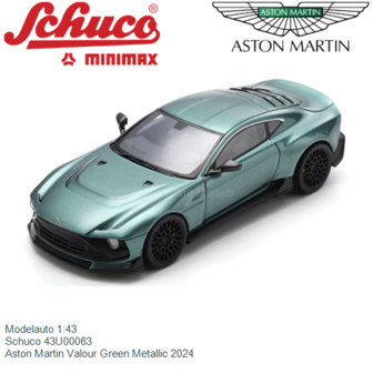 Modelauto 1:43 | Schuco 43U00063 | Aston Martin Valour Green Metallic 2024