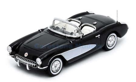 Modelauto 1:43 | Schuco S43U00046 | Chevrolet Corvette V1 V8 Black 1956