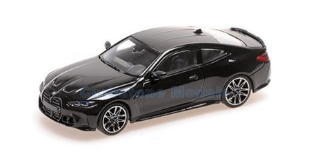 Modelauto 1:43 | Minichamps 410020124 | BMW M4 Zwart 2020