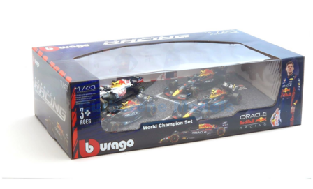 1:43 | Bburago 18-38092V | Red Bull Racing RB 4 car Set #1 - M.Verstappen