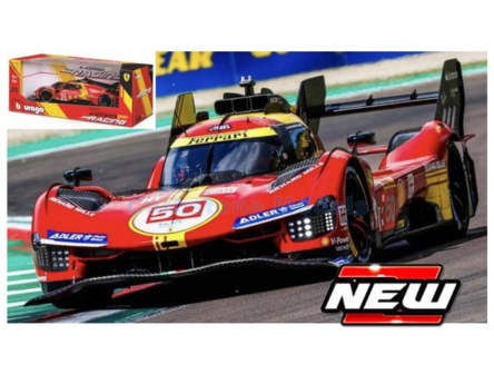 Modelauto 1:18 | Bburago 18-16303 | Scudera Ferrari AF Corse 499P 2024 #50 - N.Nielsen - M.Molina - A.Fuoco