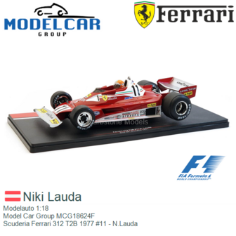 Modelauto 1:18 | Model Car Group MCG18624F | Scuderia Ferrari 312 T2B 1977 #11 - N.Lauda