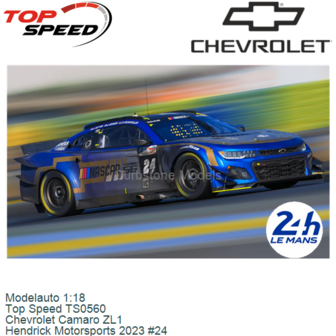 Modelauto 1:18 | Top Speed TS0560 | Chevrolet Camaro ZL1 | Hendrick Motorsports 2023 #24