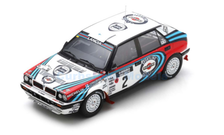 Modelauto 1:43 | Spark S9010 | Lancia Delta HF Integrale 16V 1991 #2 - J.Kankkunen - J.Piironen