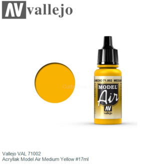  | Vallejo VAL 71002 | Acryllak Model Air Medium Yellow #17ml