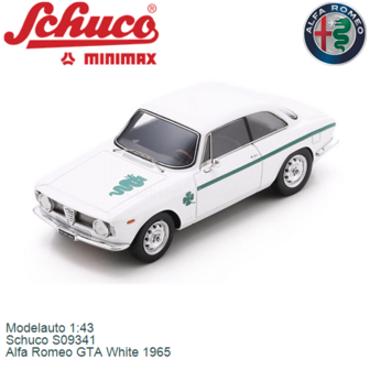 Modelauto 1:43 | Schuco S09341 | Alfa Romeo GTA White 1965