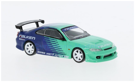 Modelauto 1:43 | Tarmac Works G-023-FA | Nissan Silvia (S15) VERTEX Falken