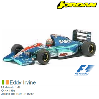 Modelauto 1:43 | Onyx 196a | Jordan 194 1994 - E.Irvine