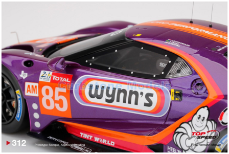 Modelauto 1:18 | Top Speed TS0312 | Ford GT LMGTE-AM | Keating Motorsport 2019 #85 - J.Bleekemolen - F.Fraga - B.Keating