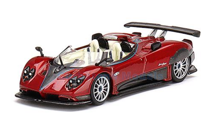 Modelauto 1:64 | MiniGT MGT00432 | Pagani Zonda HP Barchetta Rosso Dubai