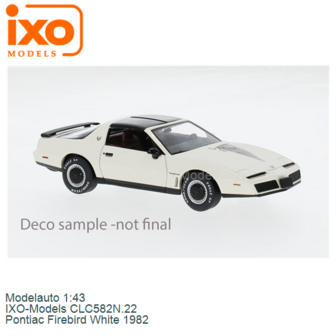 Modelauto 1:43 | IXO-Models CLC582N.22 | Pontiac Firebird White 1982