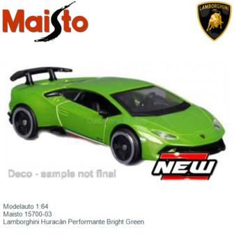 Modelauto 1:64 | Maisto 15700-03 | Lamborghini Hurac&aacute;n Performante Bright Green