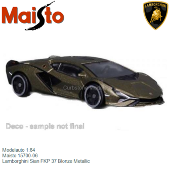 Modelauto 1:64 | Maisto 15700-06 | Lamborghini Sian FKP 37 Blonze Metallic