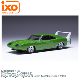 Modelauto 1:43 | IXO-Models CLC585N.22 | Doge Charger Daytona Custom Metallic Green 1969