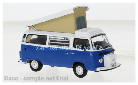 Modelauto 1:43 | IXO-Models CLC502N.22 | Volkswagen Transporter T2 Westfalia Blue and White 1978