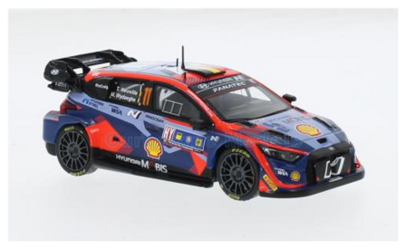 Modelauto 1:43 | IXO-Models RAM909.22 | Hyundai Motorsport i20 N Rally1 Hybrid 2023 #11 - T.Neuville - M.Wydaeghe