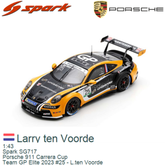 1:43 | Spark SG717 | Porsche 911 Carrera Cup | Team GP Elite 2023 #25 - L.ten Voorde