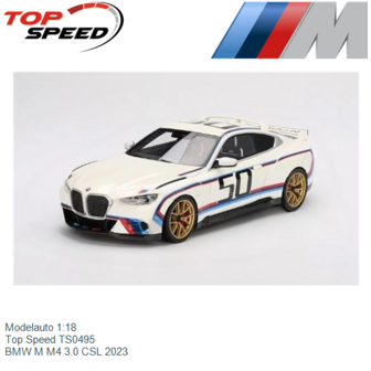 Modelauto 1:18 | Top Speed TS0495 | BMW M M4 3.0 CSL 2023