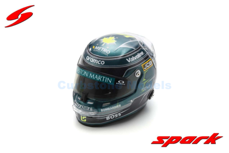 Modelauto 1:5 | Spark 5HF144 | Bell Helmet | Aston Martin Aramco F1 Team 2024 #18 - L.Stroll