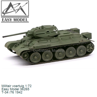 Militair voertuig 1:72 | Easy Model 36265 | T-34 /76 1942