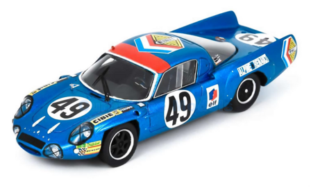 Modelauto 1:43 | Spark S5696 | Troph&eacute;e Le Mans Alpine A210 1969 #49 - J.Foucteau  - P.Compain 