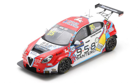 Modelauto 1:43 | Spark S8972 | Alfa Romeo Giulietta TCR | Team Mulsanne 2020 #25 - L.Fillipi