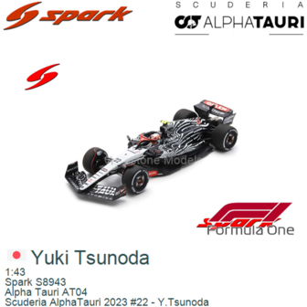 1:43 | Spark S8943 | Alpha Tauri AT04 | Scuderia AlphaTauri 2023 #22 - Y.Tsunoda