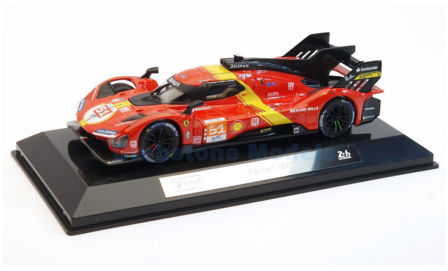 Modelauto 1:43 | Bburago 18-36312 | Ferrari 499P Hypercar | AF-Corse 2023 #51 - J.Calado - A.Giovinazzi - A.Pier Guidi