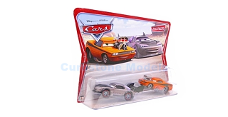 Modelauto 1:64 | Mattel H6421 | Disney Cars Boost &amp; Snot Rod