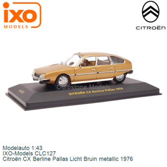 Modelauto 1:43 | IXO-Models CLC127 | Citro&euml;n CX Berline Pallas Licht Bruin metallic 1976