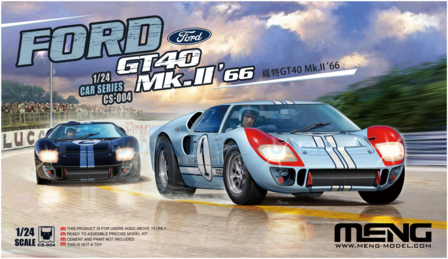 Bouwpakket 1:24 | MENG CS-004 | Ford GT40 Mk.II | Shelby American 1966 #1 - D.Hulme - K.Miles