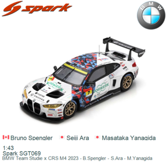 1:43 | Spark SGT069 | BMW Team Studie x CRS M4 2023 - B.Spengler - S.Ara - M.Yanagida