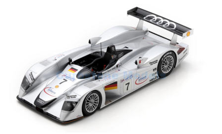 Modelauto 1:18 | Spark 18S839 | Audi Sport R8 2000 #7 - C.Abt - M.Alboreto - R.Capello