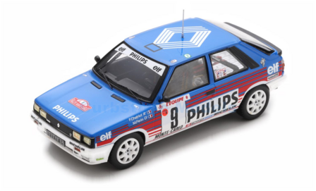 Modelauto 1:43 | Spark S5569 | Renault 11 Turbo PHILIPS 1987 #9 - F.Chatriot - M.P&eacute;rin