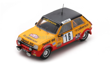 Modelauto 1:43 | Spark S6033 | Renault 5 Alpine 1979 #16 - G.Fr&eacute;quelin - J.Delaval