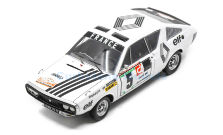 Modelauto 1:43 | Spark S6445 | Renault 17 White 1973 #5 - J.Piot - J.Jaubert