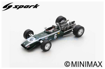 Modelauto 1:43 | Spark S6980 | Cooper T86B 1968 #6 - B.Redman