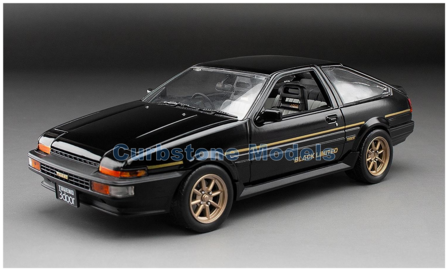 1:24 | Sunstar 51005 | Toyota Sprinter Trueno GT Apex (AE86) Black and Gold (Black Limited) 1986