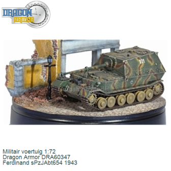 Militair voertuig 1:72 | Dragon Armor DRA60347 | Ferdinand sPzJAbt654 1943